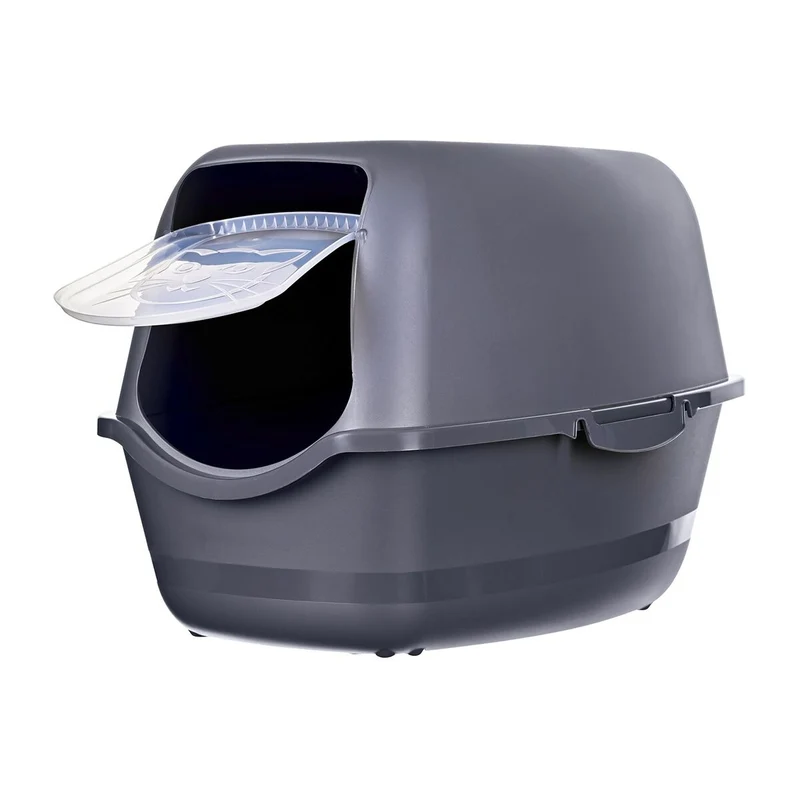 Cat Litter Box Diamentiq BAYA Anthracite Plastic 40 x 38,7 x 55,5 cm