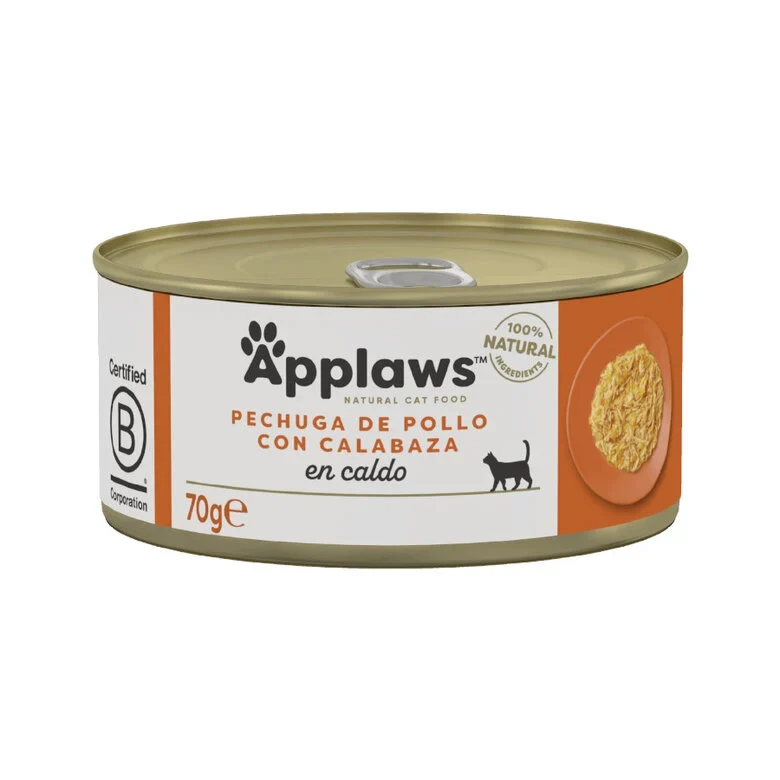 Applaws gato - Pollo con calabaza en caldo