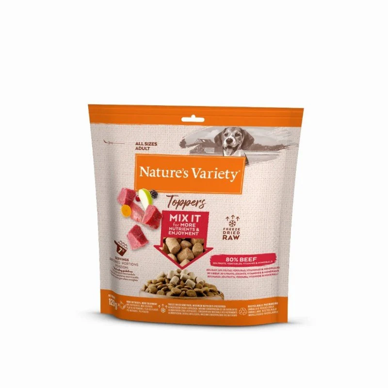 Affinity Nature’s Variety Toppers de Carne de Buey y Verduras Pack Ahorro 7 x 120g