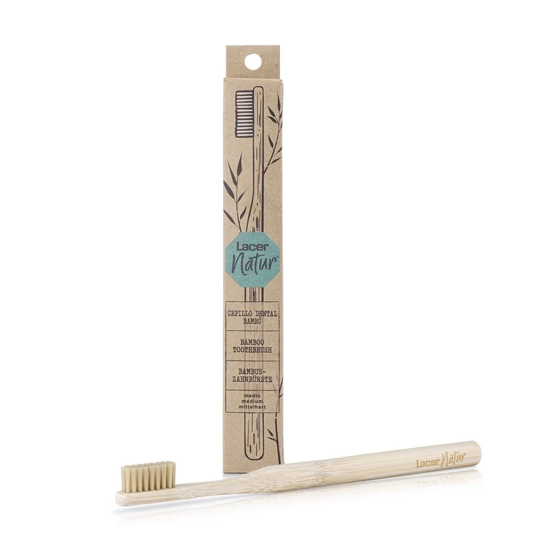 LACER Natur Cepillo de Dientes Ecológico de Bambú (medio)