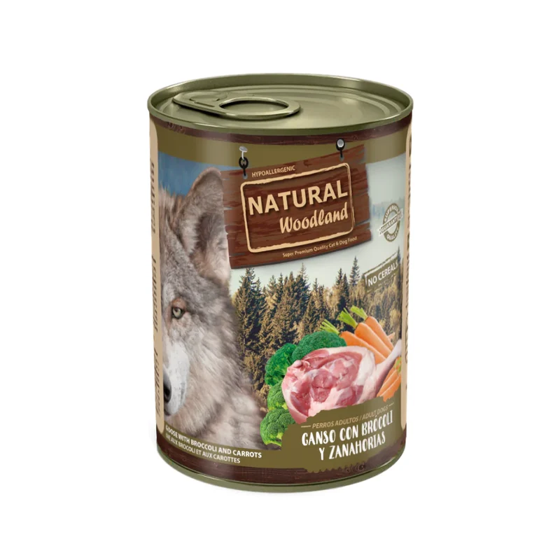 Natural Woodland - Ganso con Brócoli y Zanahorias