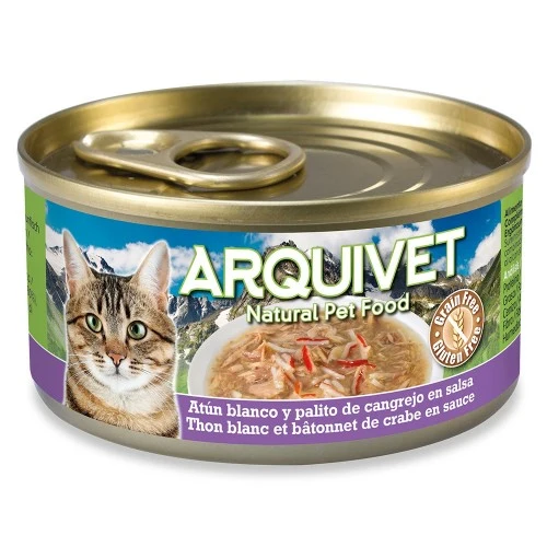 Arquivet Gato - Atún blanco y palitos de cangrejo en salsa