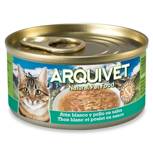 Arquivet Gato - Atún blanco y pollo en salsa