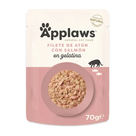 Applaws gato - Atún y Salmón en gelatina