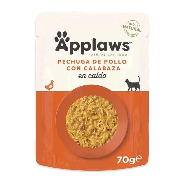 Applaws gato -Pechuga de Pollo con calabaza en caldo