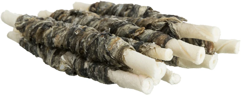 Twist con piel de bacalao enrollada 13cm