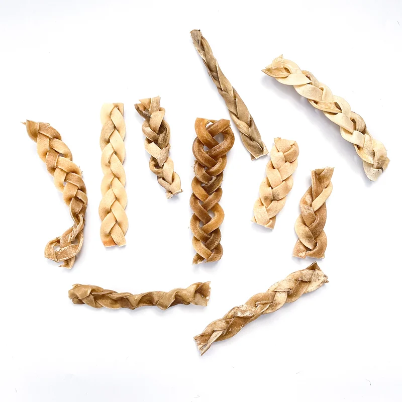 Trenzas de piel de búfalo 100g
