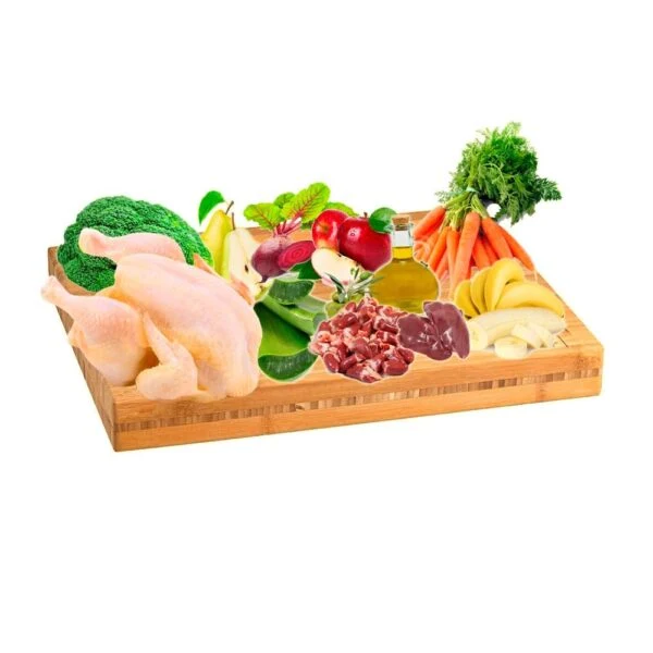 Menú BARF monoprotéico de Pollo - NaturaBarf