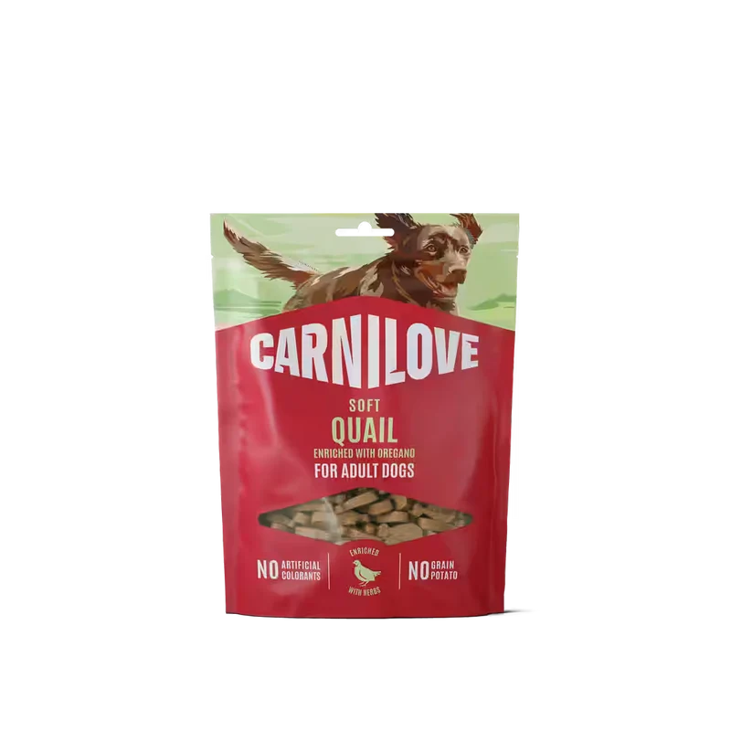 Carnilove Snacks Semihúmedos - Codorniz con orégano