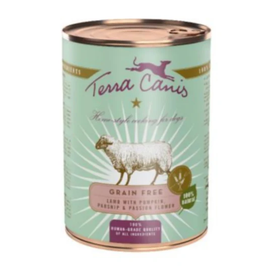 Terra Canis - Cordero con calabaza, chirivía y flor de la pasión