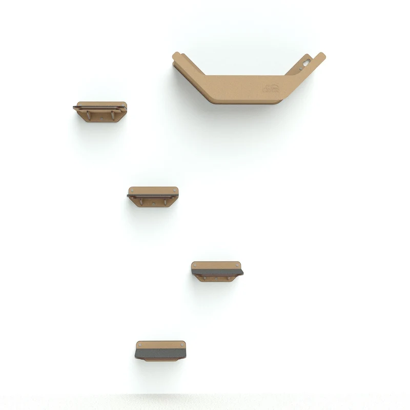 Gimnasio para Gatos de Pared COMBO A — Madera MDF Colombia