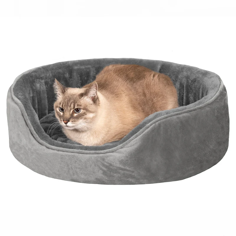 Oval Dog Bed - Plush & Velvet