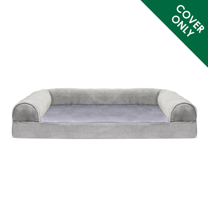 Sofa Dog Bed - Faux Fur & Velvet - Cover