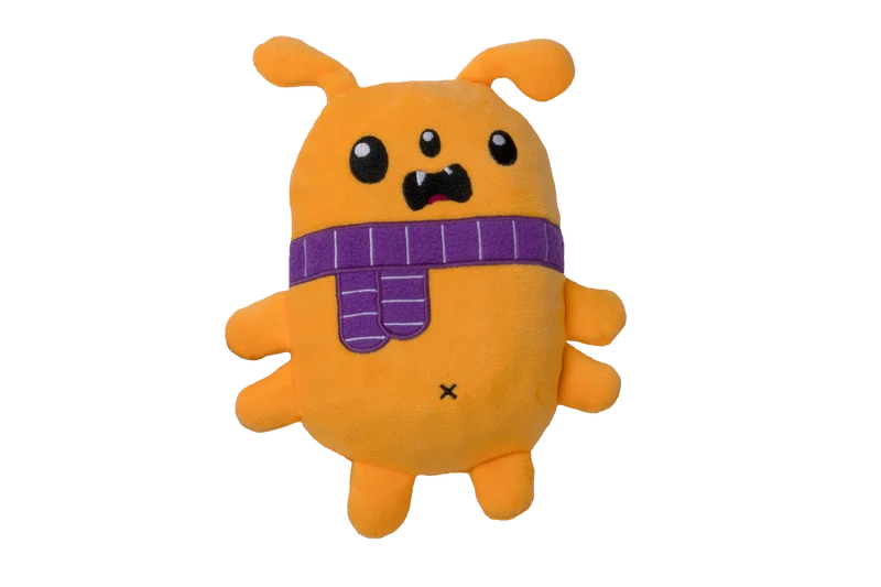 2-in-1 Plush & TPR Dog Toy - Hubble the Martian