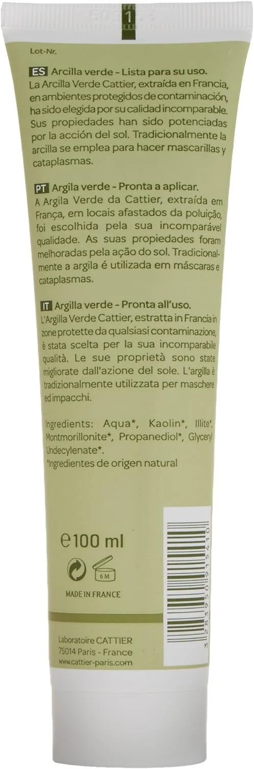 Cattier Arcilla Verde Tubo 100 g