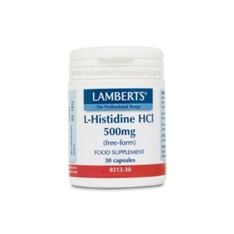 Lamberts L-Histidina HCl 500 mg 30 Cápsulas