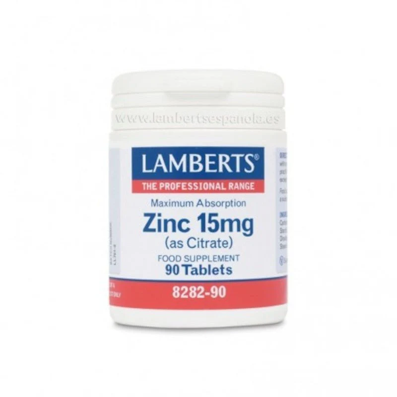 Lamberts Zinc (Citrato) 15 mg 90 Comprimidos