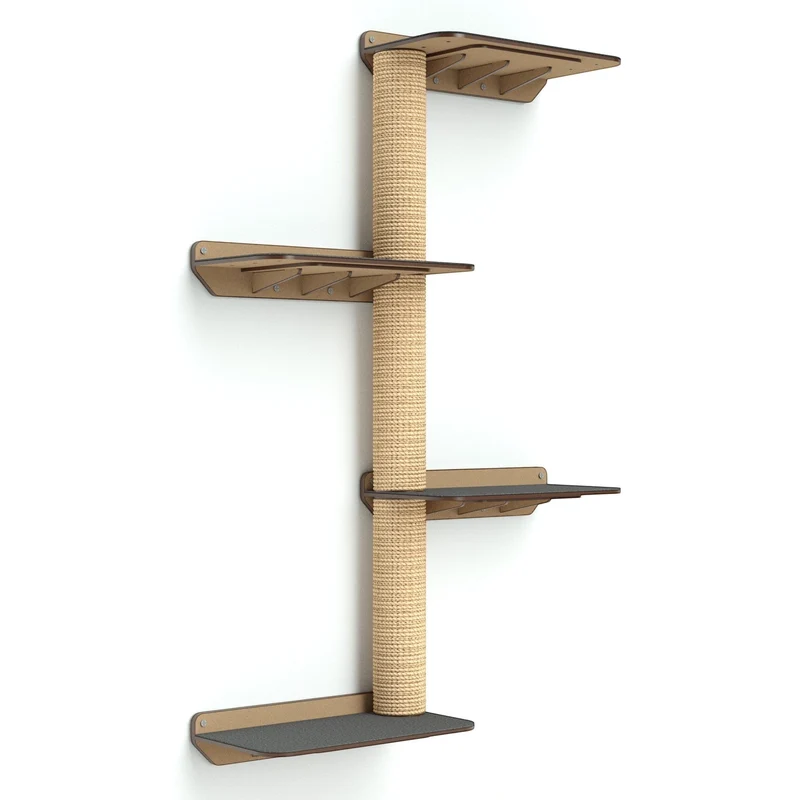 Gimnasio para Gatos de Pared COMBO F — Madera MDF Colombia