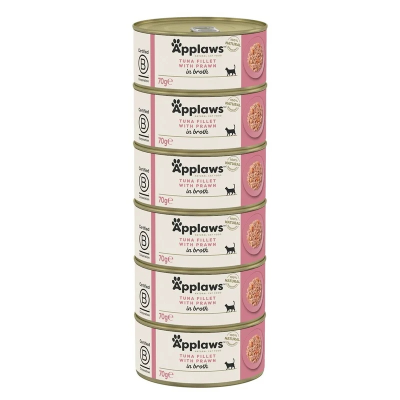 Cat food Applaws Tuna Fillet with Prawn in Broth Fish