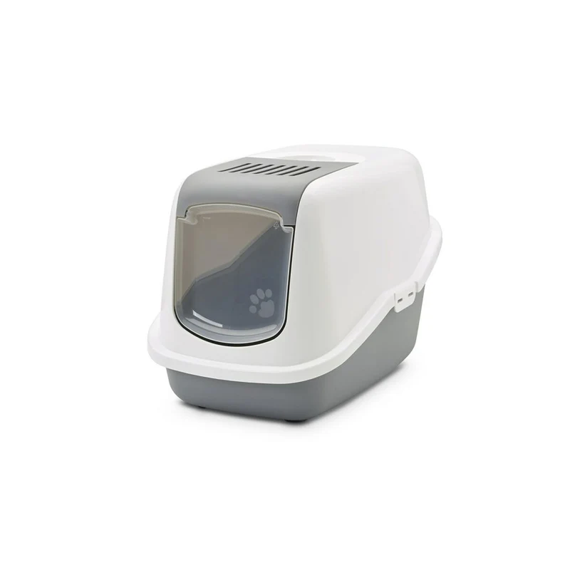 Cat Litter Box Savic Nestor White Grey Plastic