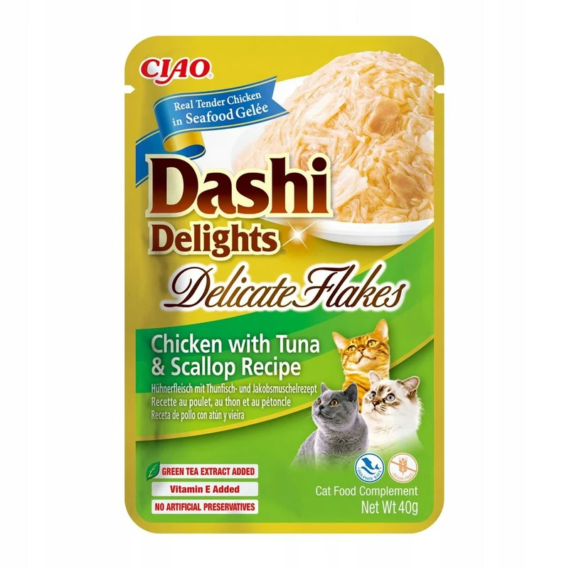 Snack for Cats Inaba Dashi Delights Delicate Flakes Chicken 40 g