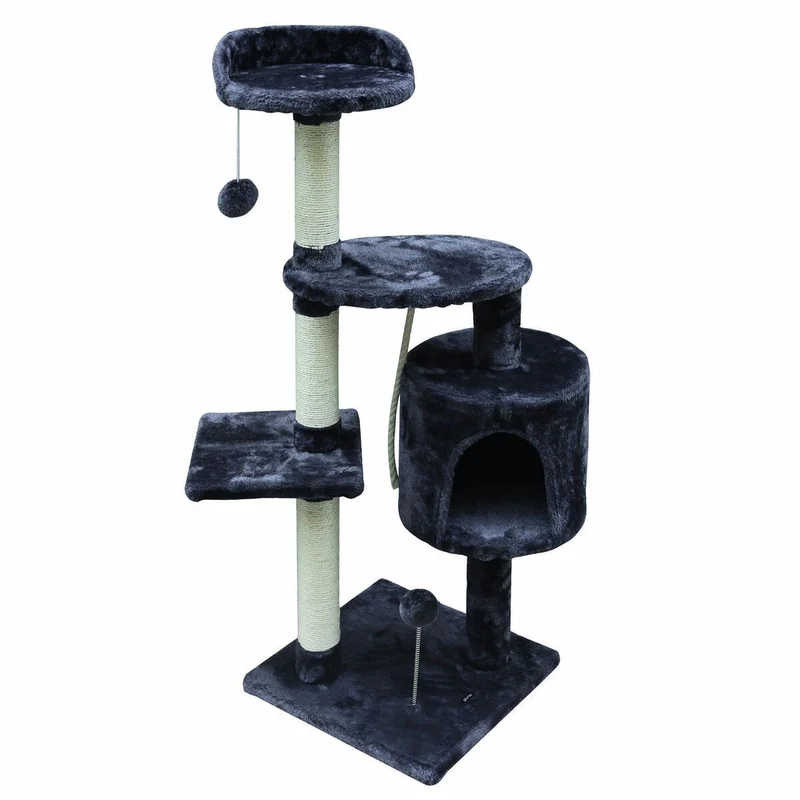 Cat scratching post Gloria Volga Grey Polyester Wood Plastic Sisal