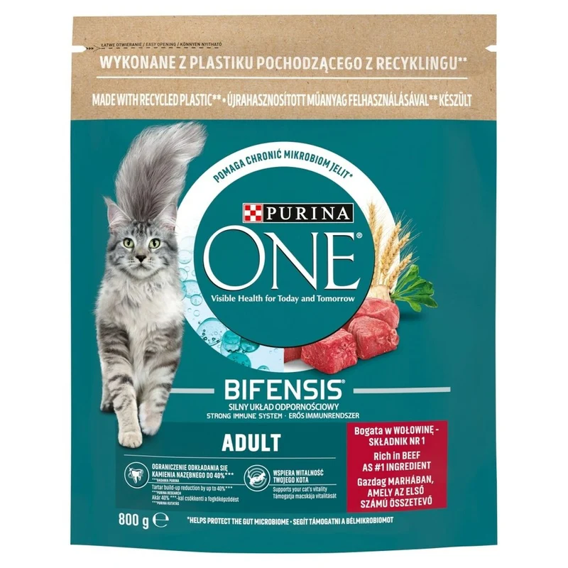 Cat food Purina One Bifensis Adult Adult Veal Beef 800 g