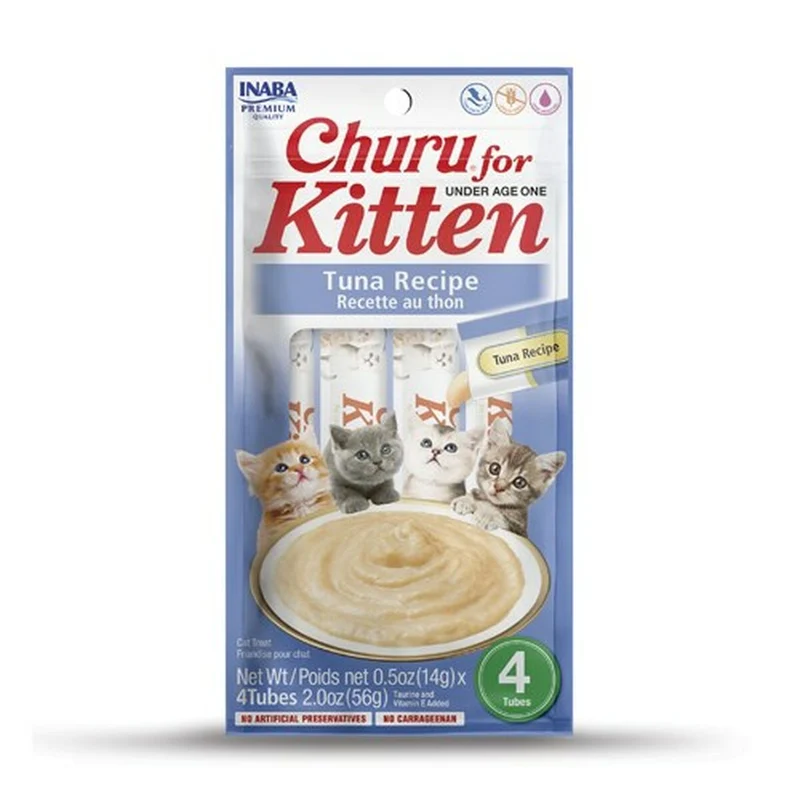 Snack for Cats Inaba Churu for Kitten Tuna Fish 4 x 14 g