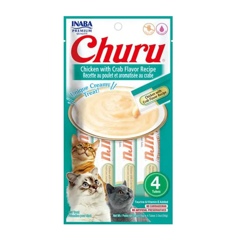 Churu para gatos - Pollo y Cangrejo