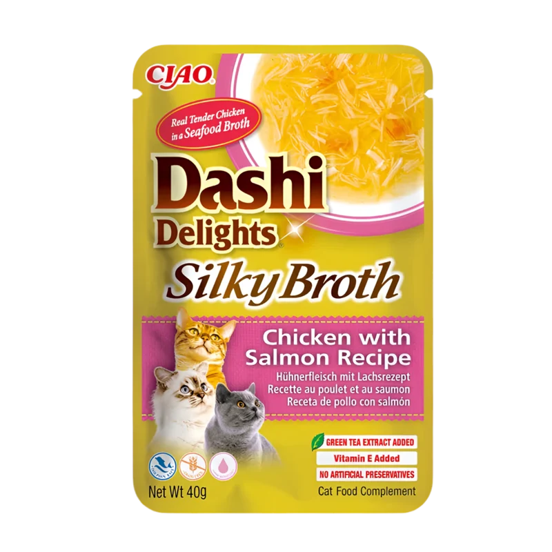 Inaba | Dashi Silky Broth - Pollo con salmón (12x40g)