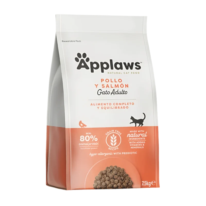 Applaws | Pienso para gatos adultos - Pollo con salmón (2x7,5kg)