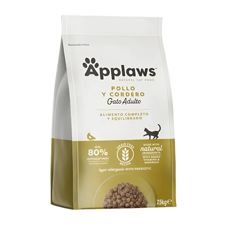 Applaws | Pienso para gatos adultos - Pollo con Cordero (2x7,5kg)