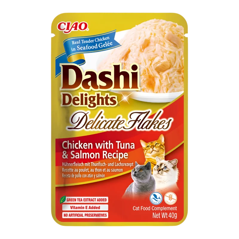 Inaba | Dashi Delicate Flakes - Pollo con atún y salmón (40g)