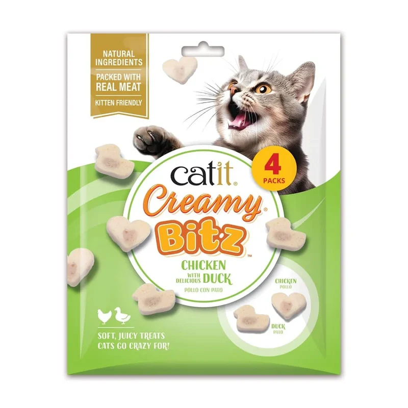 Catit | Creamy Bitz - Pollo con Pato (4x10g)