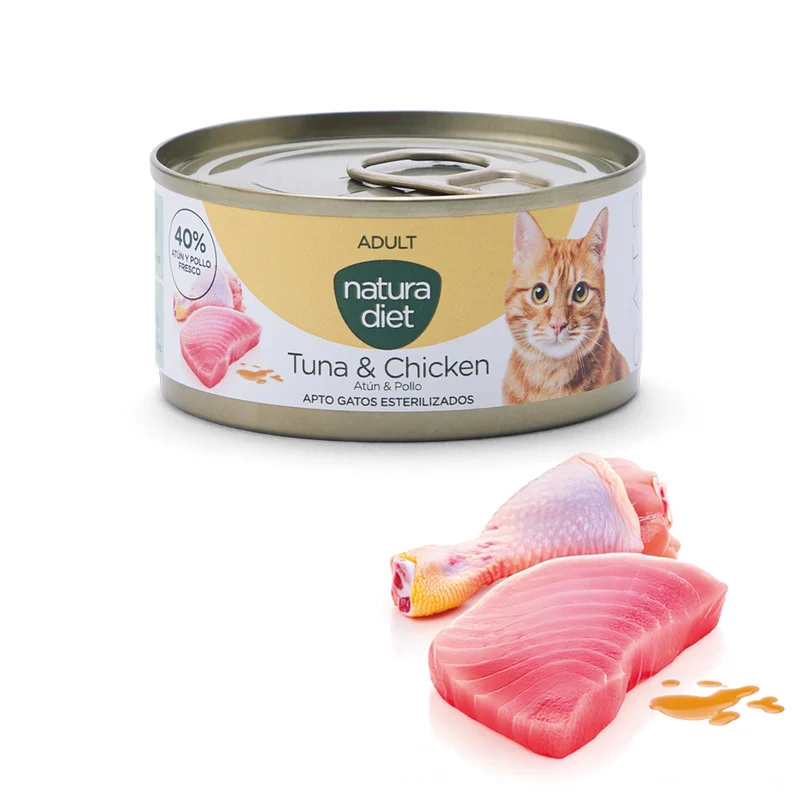 Natura Diet Cat Paté Adult Tuna & Chicken 24 x 85g