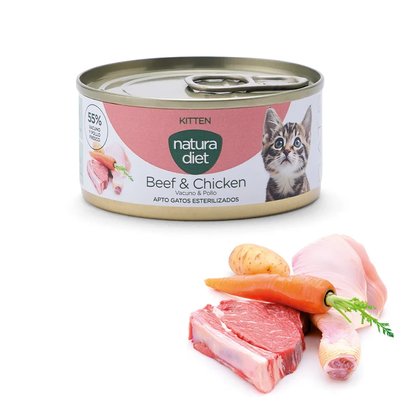 Natura Diet Cat Paté Kitten Beef & Chicken 24 x 85G
