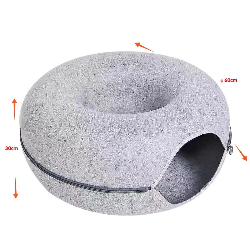 Cama Tunel Grande Para Gato 60x30cm.