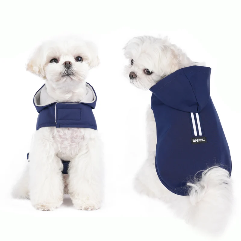 Chubasquero Con Capucha Para Perro Grande 70cm.