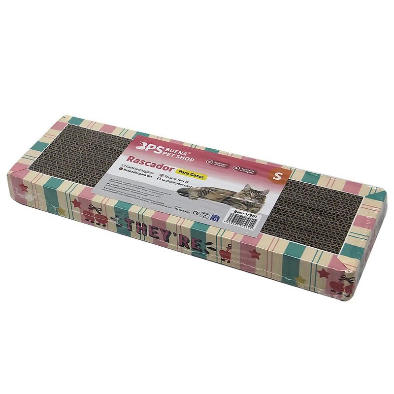 Rascador Carton Rectangular Para Gato 36x12x3.4cm.
