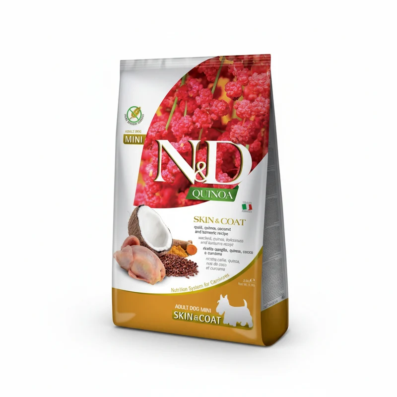 Farmina N&D Quinoa Skin & Coat Pienso Seco para Perros Adultos Mini 2,5kg