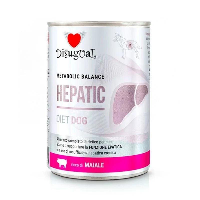Disugual Diet Dog Hepatic Cerdo Alimento para Perros 6x400gr