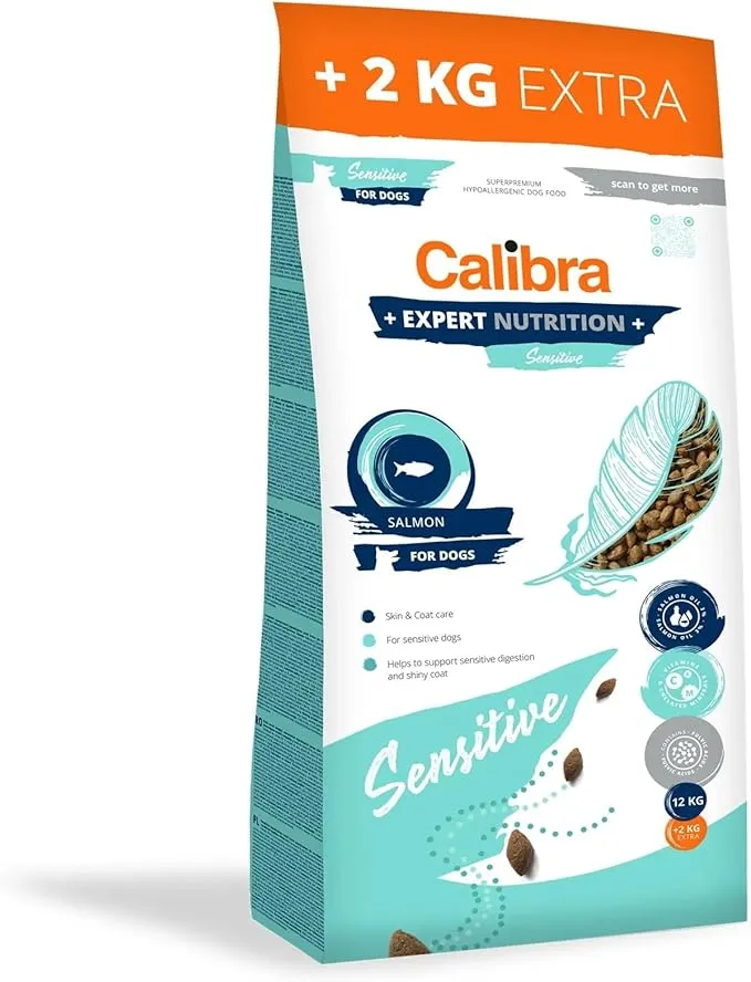 Calibra Dog Expert Nutrition Sensitive Salmón Pienso 12+2kg