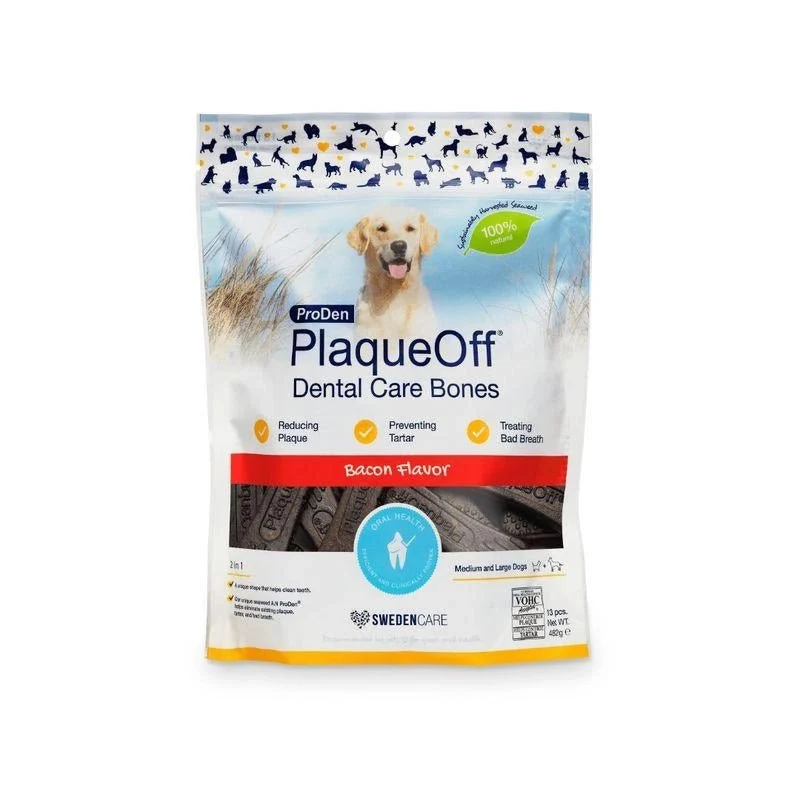 Swedencare Huesos PlaqueOff Snack Masticable Bacon Vegetal 485g
