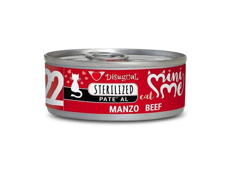 Disugual Mini-Me Cat Esterilizado Pate Ternera 12x85g