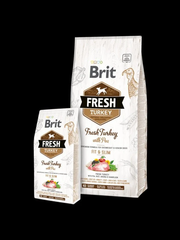 Brit Fresh Light Fit Slim Pavo Guisantes Comida Seca 2,5Kg