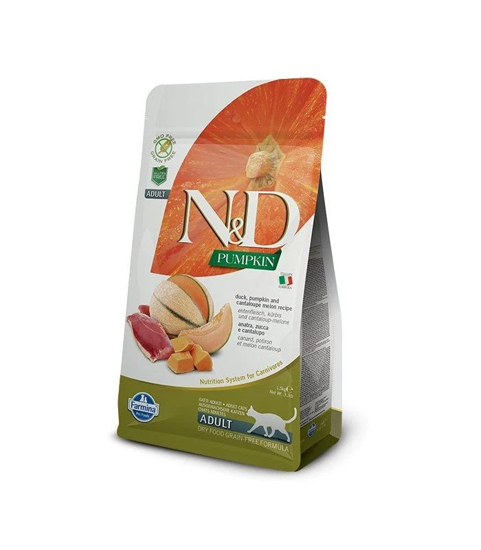Farmina N&D Pumpkin Pato y Melón Cantalupo Comida Seca para Gatos 1,5Kg