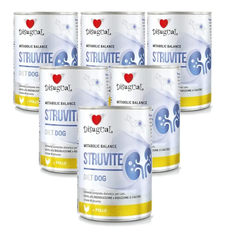 Disugual Diet Dog Struvite Pollo Alimento Húmedo 6x400gr
