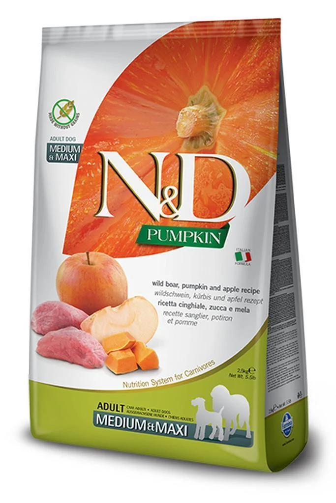 Farmina N&D Jabalí, Calabaza y Manzana Mini Comida para Perros 7Kg