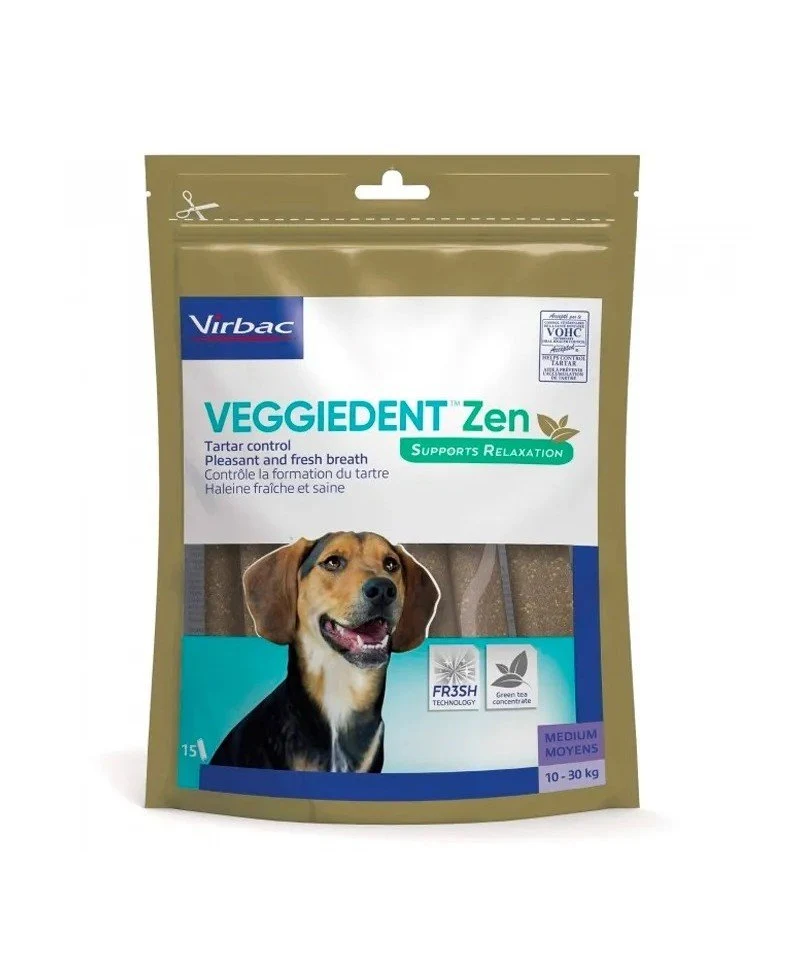 Virbac VeggieDent Zen Sticks para Perros 15 uds