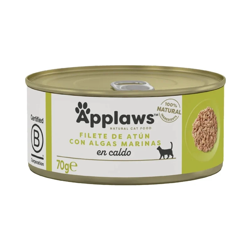 Applaws Lata Kitten Atún Comida húmeda 70g, 24 ud